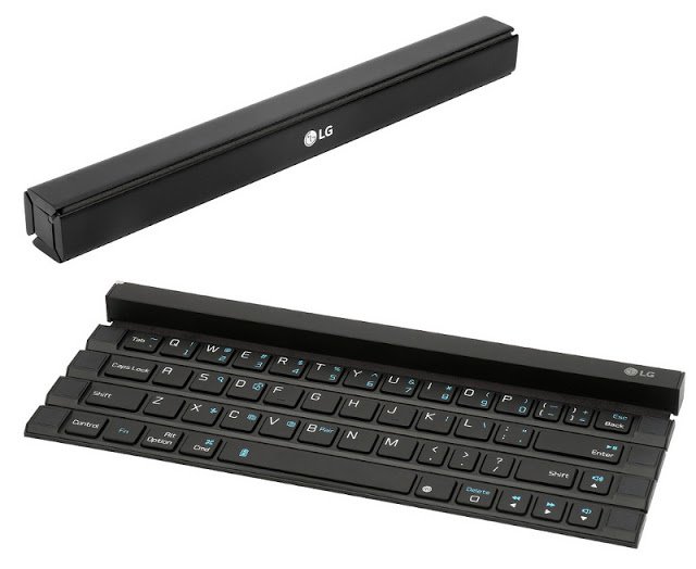 LG Launches Foldable And Wireless 'Rolly Keyboard' That Turns Into A Stick