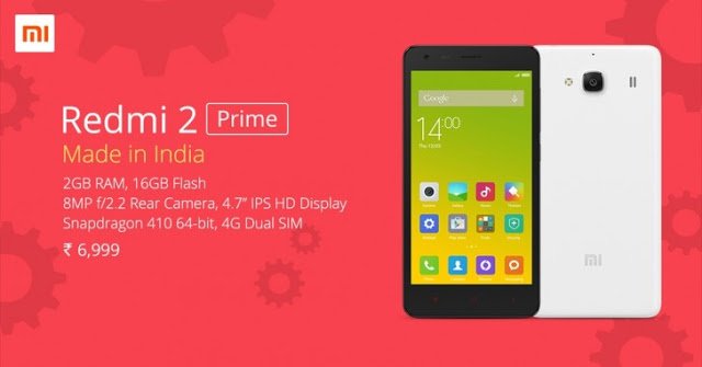 Xiaomi Redmi 2 Prime: "Made In India" Phone Launched In India
