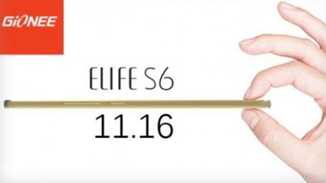 Gionee Elife S6 Will Launch on 16 November