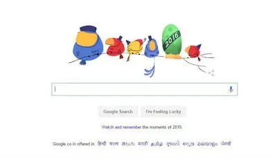 Google celebrates New Year with a new Doodle