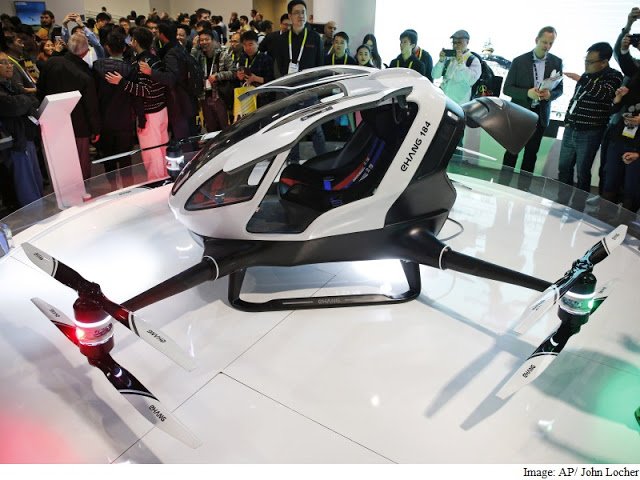 First Drone Which Can Carry A Man Showcased At CES 2016