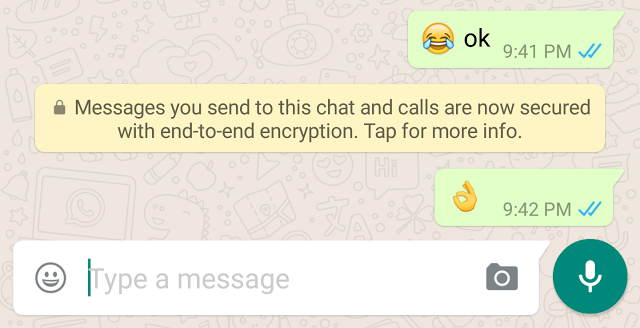 WhatsApp for Android Now Shows End-to-End Encryption Notification and More
