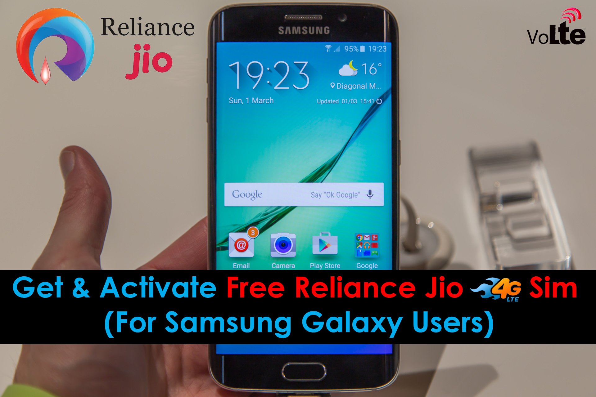 Get and Activate Free Reliance Jio 4G Sim For Samsung Galaxy Users