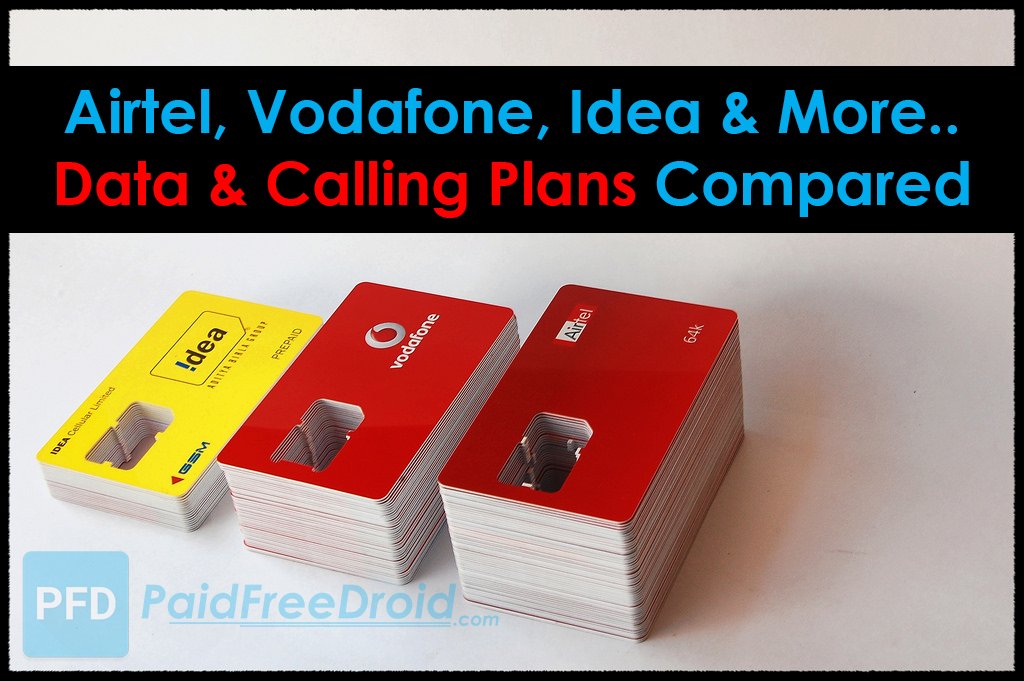 Airtel, Vodafone, Idea Plans Compared