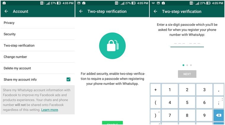 WhatsApp Two-Step Verification