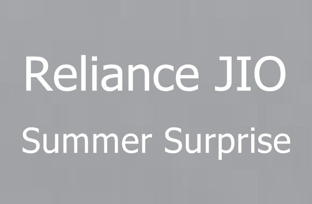 Jio Summer Surprise Offer Plans