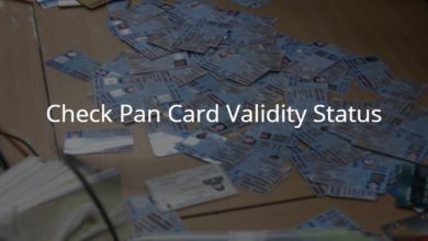 Check Pan Card Validity Status