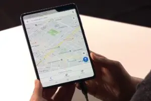 Galaxy Fold Google Maps View