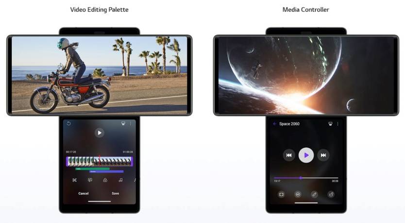LG Wing Multitasking Options
