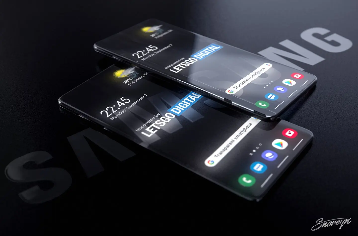 Samsung Transparent Phone