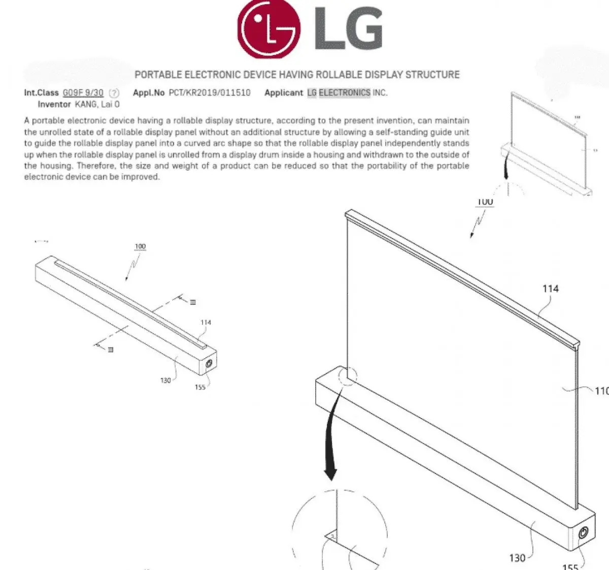 LG Rollable Laptop Patent 1