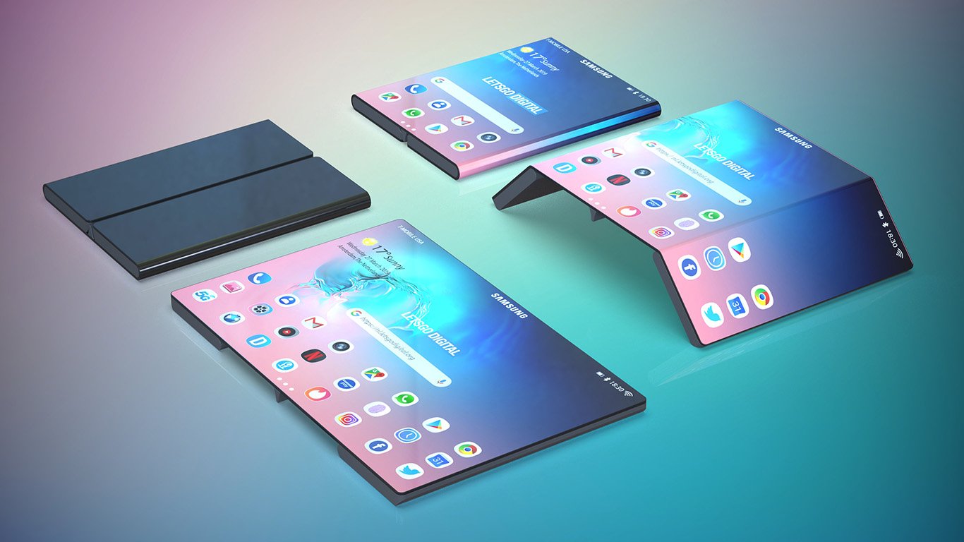Samsung Foldable Phone With 3 Displays