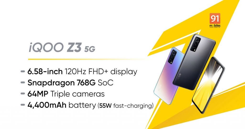 iQOO Z3 5G Launch In India Teased Officially