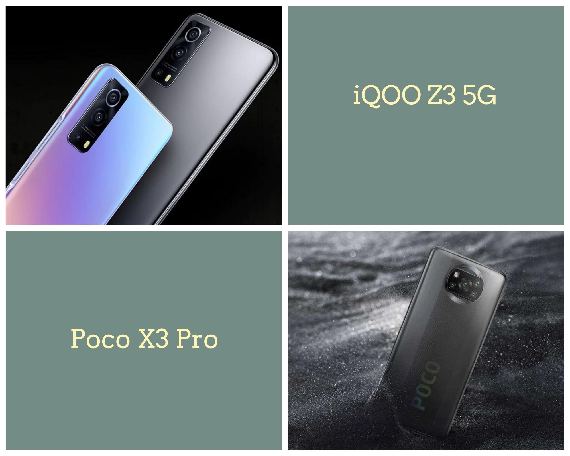 iQOO Z3 5G Vs Poco X3 Pro: Price, Specifications, And Design Compared