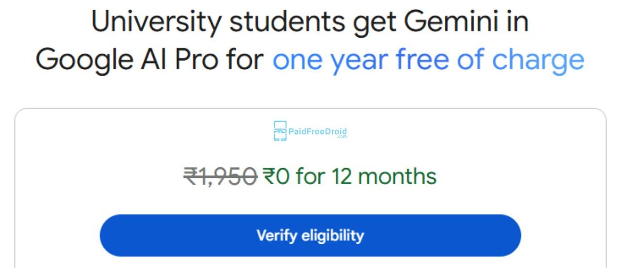 Google Gemini Verify Student Eligibility