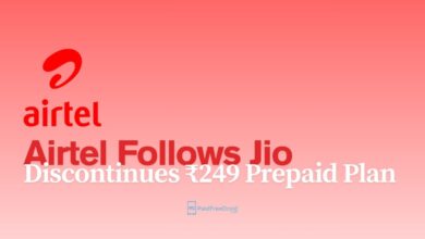 Airtel Follows Jio, Discontinues ₹249 Prepaid Plan