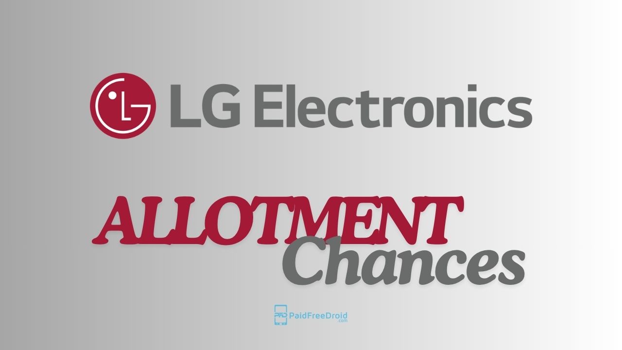 LG Electronics India IPO allotment chances