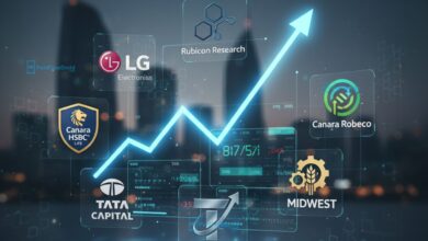 LG Electronics, Rubicon Research, Canara HSBC Life, Tata Capital, Canara Robeco, Midwest