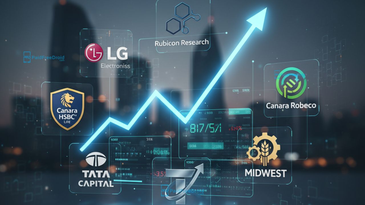 LG Electronics, Rubicon Research, Canara HSBC Life, Tata Capital, Canara Robeco, Midwest