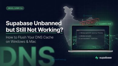 Flush DNS Cache Windows and Mac - Supabase