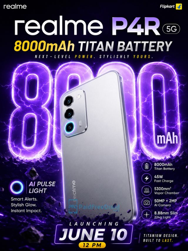 realme P4R: The 8000mAh Battery Monster Launching June 10!