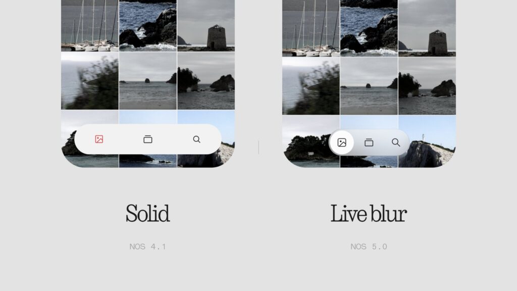 Nothing OS 5.0 Live Blur