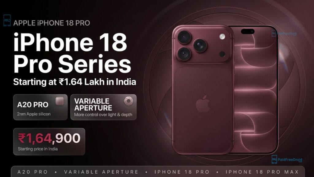 IPhone 18 Pro Pro Max Launched In India A20 Pro Variable Aperture iphone-18-pro-pro-max-launched-in-india-a20-pro-variable-aperture